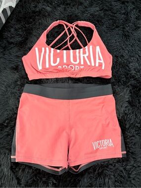 Victoria secret gym set Coral Pink Active